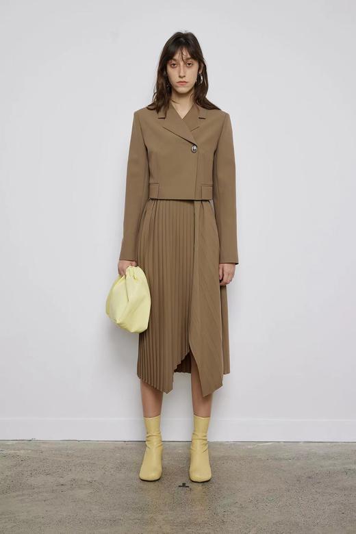 压褶重工不对称半裙 商品图0