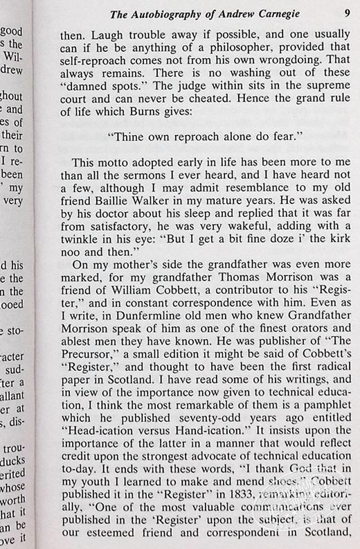 【中商原版】Autobiography of Andrew Carnegie 安德鲁卡内基自传英文原版 商品图6