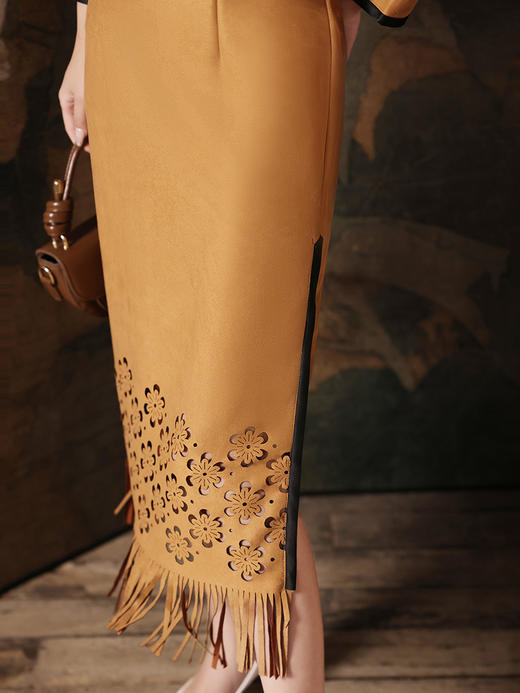 秋冬季新款，改良旗袍民国风日常设计感修身气质连衣裙XL-23339 商品图3