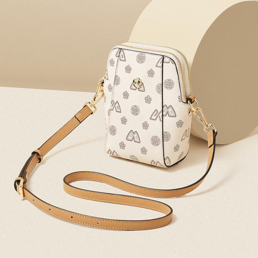 Safiya/索菲娅2023新款印花手机包腋下包单肩包女士斜挎包SF9158008Y 商品图1