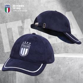 意大利国家队官方商品 | 深蓝人造麂皮绒球迷棒球帽酷潮