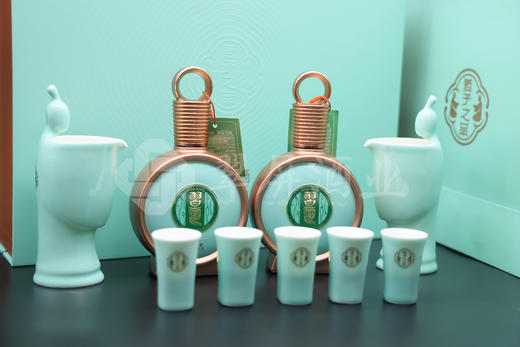 君品习酒文创伴手礼盒(仁义礼智信）100mlx2 两壶5杯 商品图5