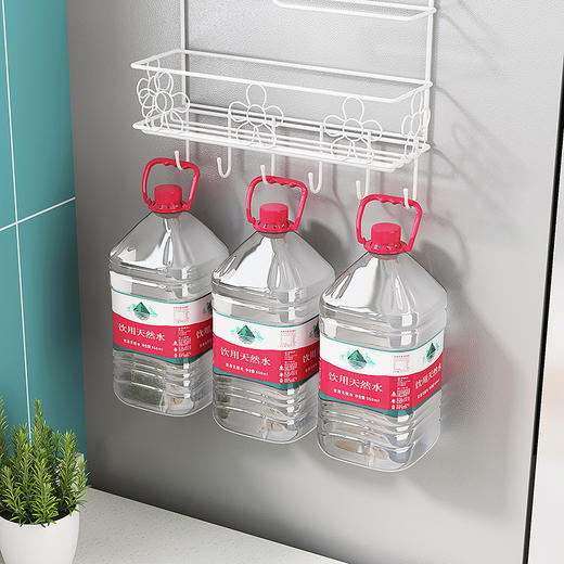 【多功能冰箱挂架，提供方便用品置物！】侧挂冰箱架厨房用品置物架纸巾保鲜袋调味料收纳架 不仅能够提供便利的使用体验，还能够满足用户对于冰箱附属品的收纳需求 商品图1