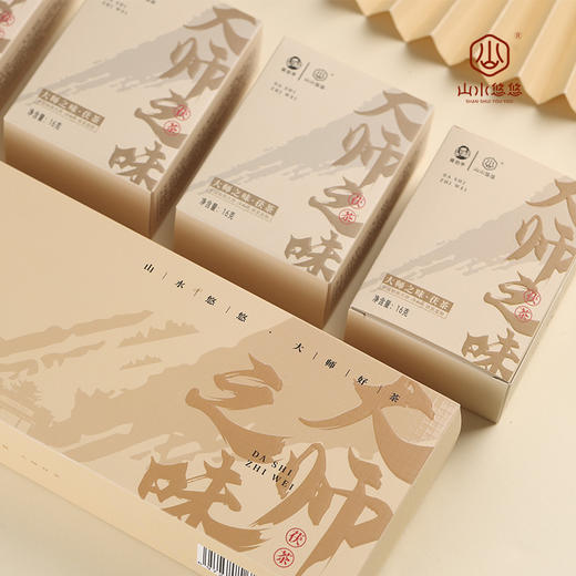 山水悠悠 大师之味茯茶 黑茶袋泡茶叶礼盒装64g*4条 商品图5