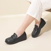信诺2023春秋鞋女真皮中老年妈妈鞋圆头套脚老人鞋软底平底单鞋23Q2309-3 商品缩略图5