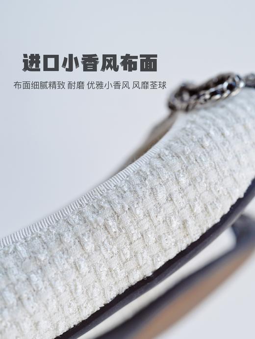 时髦精念念不忘的「芭蕾平底鞋」小香风粗花呢单鞋，鞋面粗花呢+胎牛漆皮拼接，垫脚加厚羊皮套包工艺，Q弹柔软踩s感，兼具优雅与休闲舒适，防滑好走！（少量现货） 商品图12