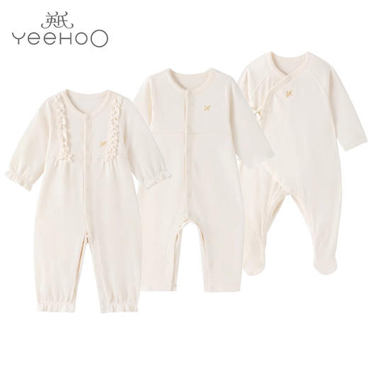 英氏婴儿连体衣宝宝包屁衣有机棉哈衣YLAAJ0P041A YLHAJ0P042A YLAAJ0P042A 商品图0