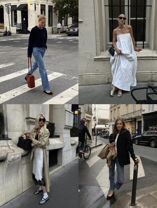 时髦精念念不忘的「芭蕾平底鞋」小香风粗花呢单鞋，鞋面粗花呢+胎牛漆皮拼接，垫脚加厚羊皮套包工艺，Q弹柔软踩s感，兼具优雅与休闲舒适，防滑好走！（少量现货） 商品图2