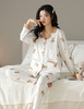 秋季纯棉翻领长袖家居服套装 商品缩略图2