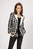 撞色翻领千鸟格双色亮片西装外套 商品缩略图3