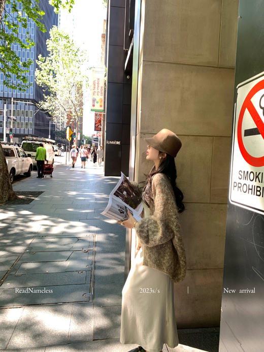 Read Nameless /全羊毛咖色毛呢马术帽 商品图5