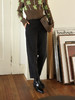 HeyDress复古休闲裤女秋季高腰宽松显瘦烟管裤西装裤百搭九分裤子 商品缩略图3