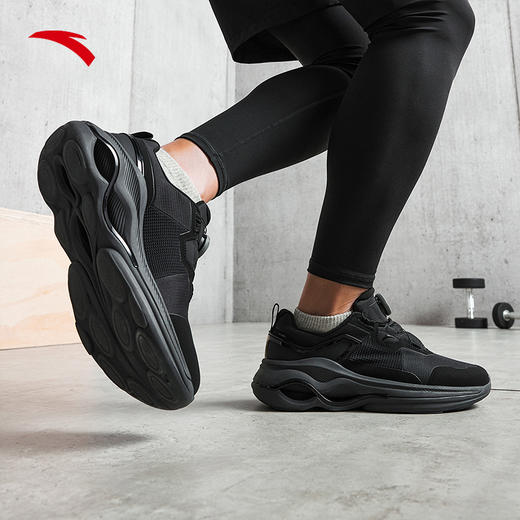 【39断码】安踏训练鞋男2023秋季新款旋钮缓震软底综训健身运动鞋112347720【库存有限，如无货将做退款，介意慎拍！】 商品图3