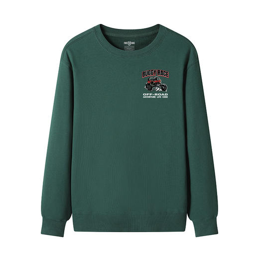 2023秋冬自由基地新款圆领毛圈卫衣300克打底衫越野车设计图案款 NMT-2038 商品图4