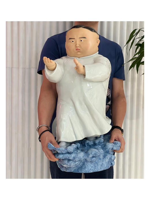 稀奇艺术玻璃钢雕塑瞿广慈《一代宗师》设计师版 商品图3