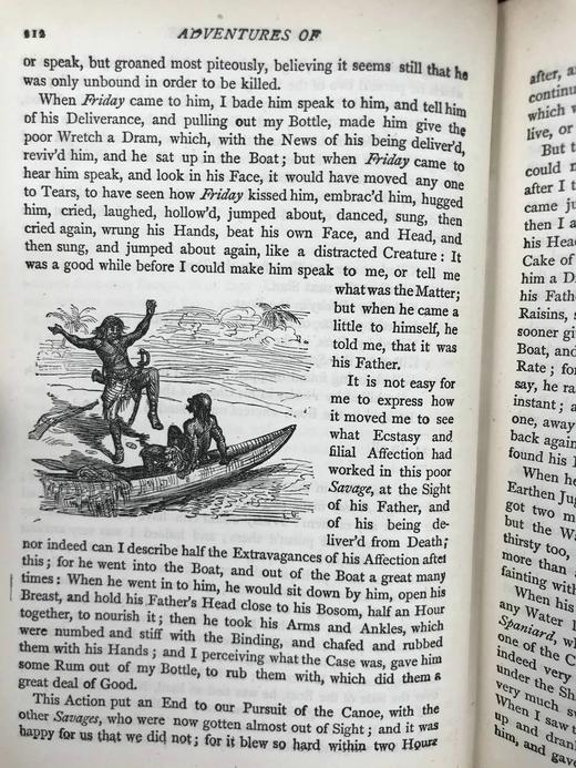 1899年 鲁宾逊漂流记 约20幅插图 漆布精装32开 商品图5