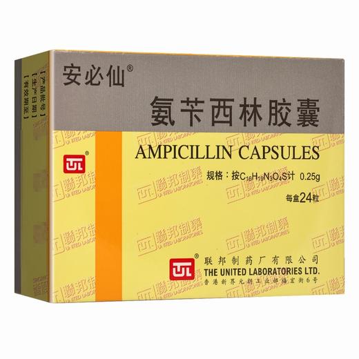 安必仙,氨苄西林胶囊【 250mg*24粒】联邦制药 商品图2