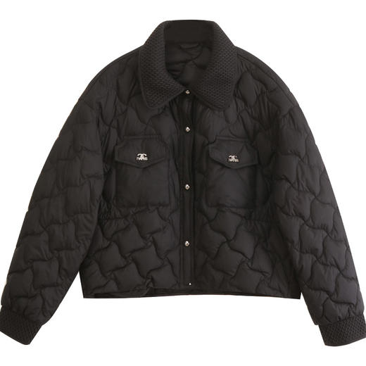 玳莎冬季短款羽绒服女打揽设计感小众翻领保暖外套  DC41304 商品图4