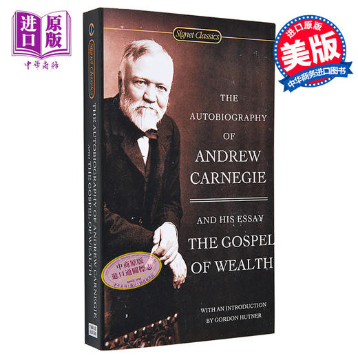 【中商原版】Autobiography of Andrew Carnegie 安德鲁卡内基自传英文原版 商品图0