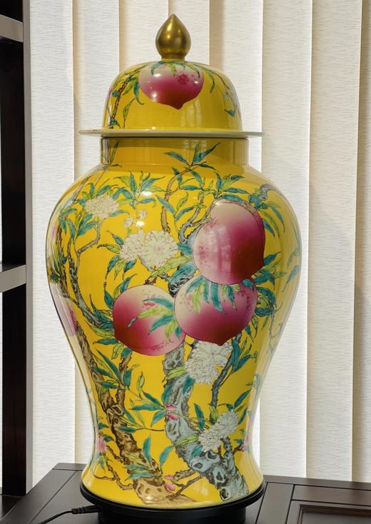 黄地重工九桃将军罐 商品图0