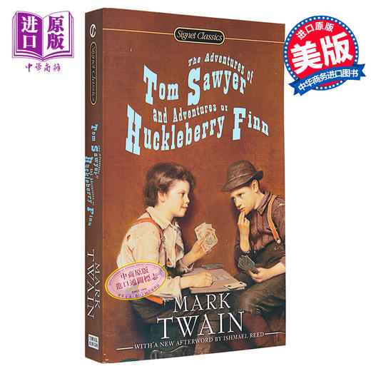 【中商原版】汤姆索亚历险记&哈克贝利·费恩历险记 英文原版 The Adventures of Tom Sawyer & Adventures of Huckleberry Finn 马克·吐温 商品图0