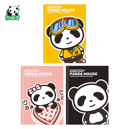 熊猫屋PANDAHOUSE 嘟嘟笔记本/超趣新星软面抄 多款可选 商品图3