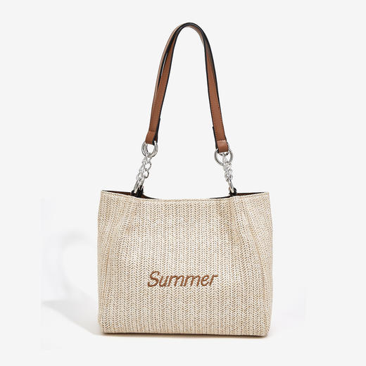 Safiya/索菲娅2023新款时尚大容量托特包百搭女士手提包单肩斜挎女包SF9151092Y 商品图2