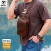 牛船长皮具胸包男真皮复古疯马皮休闲单肩斜跨胸袋手机ipad牛皮包 商品缩略图3
