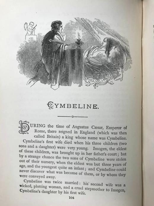 1890年 兰姆姐弟《莎士比亚故事集》 配多幅插图 漆布精装32开 商品图11