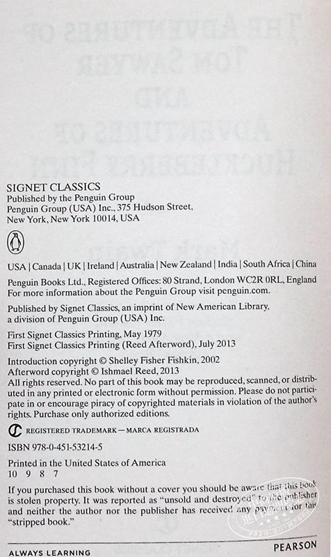 【中商原版】汤姆索亚历险记&哈克贝利·费恩历险记 英文原版 The Adventures of Tom Sawyer & Adventures of Huckleberry Finn 马克·吐温 商品图3