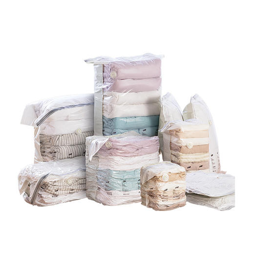 【智能免抽气，定位收纳方便查找！】太力真空压缩袋免抽气收纳袋家用衣物棉被子整理衣服真空袋打包袋轻松解决衣物、棉被子等物品的储存难题 商品图3