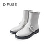 Dfuse迪芙斯冬季新款牛皮圆头短靴厚底户外休闲靴DF34116112 商品缩略图2