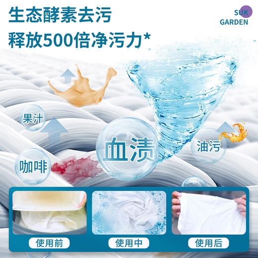 SukGarden蔬果园蓝风铃香水柔软洗衣液2KG/1.25kg/500g 商品图7