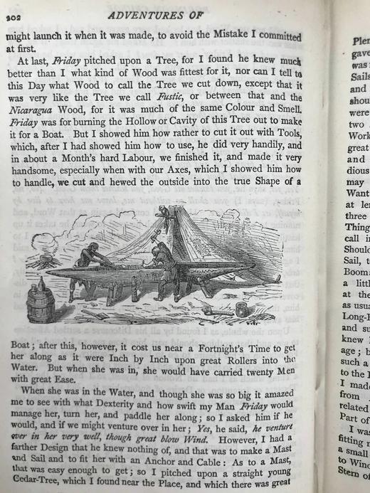 1899年 鲁宾逊漂流记 约20幅插图 漆布精装32开 商品图8