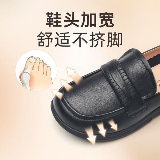 信诺2023春秋鞋女真皮中老年妈妈鞋圆头套脚老人鞋软底平底单鞋23Q2309-3 商品图3