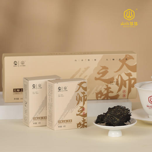 山水悠悠 大师之味茯茶 黑茶袋泡茶叶礼盒装64g*4条 商品图2