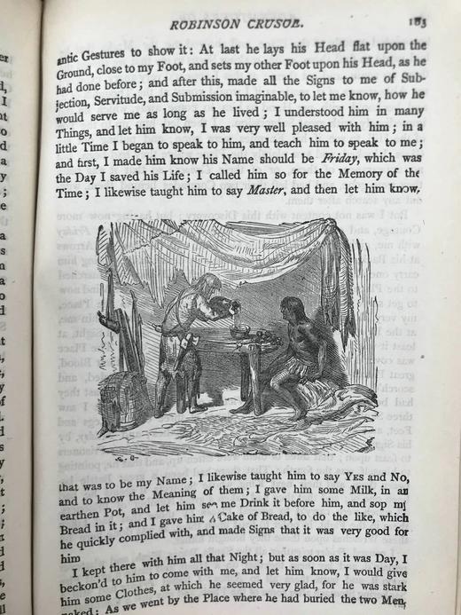 1899年 鲁宾逊漂流记 约20幅插图 漆布精装32开 商品图10