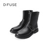 Dfuse迪芙斯冬季新款牛皮圆头短靴厚底户外休闲靴DF34116112 商品缩略图5