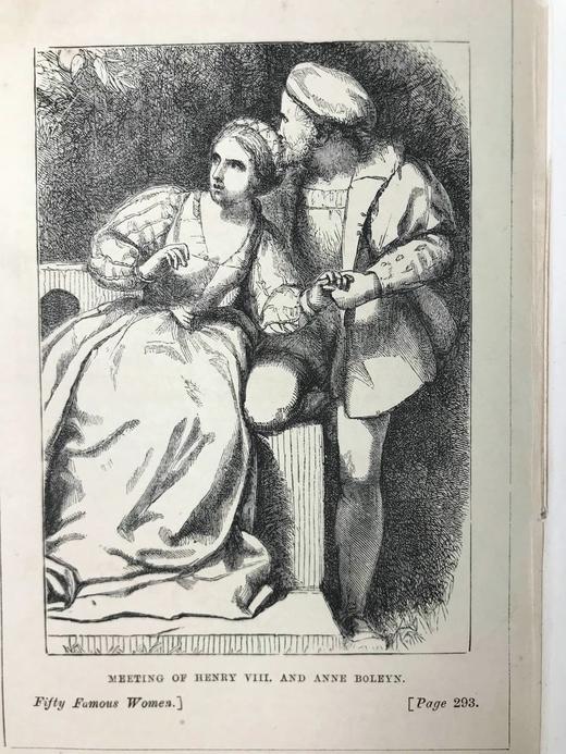 约19世纪后期 五十位著名女性 配多幅木版画插图 漆布精装36开 商品图14