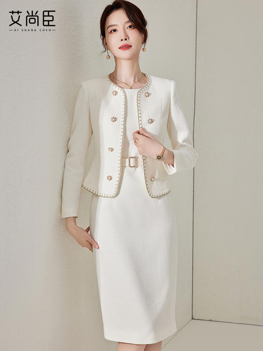 艾尚臣秋冬时尚洋气时髦女上衣小香风西装职业套装气质优雅 商品图2