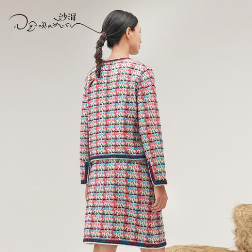 羊绒彩色小香风针织半裙SJF95W521A 商品图3