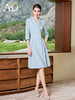 AD高端精致连衣裙奢华西装裙子女秋季2023新款显瘦主持人正装 商品缩略图0