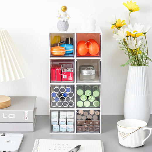 【43.9/任选四件加入购物车，少拍不发货！】收纳好物ins亚克力透明化妆品抽屉式桌面收纳盒 具有透明度高、耐磨、防水防尘等特点，能够清晰展示内部物品！ 商品图1