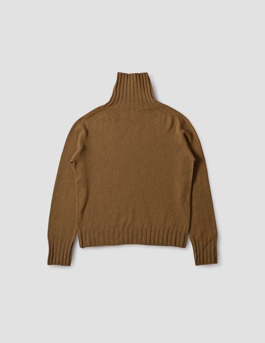 Margaret Howell 云杉绿/金褐色高领羊绒衫 商品图12