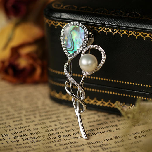 【春节不停运】Manreya玛芮雅“邂逅莫奈”淡水珍珠胸针轻奢大气高级感法式 商品图7