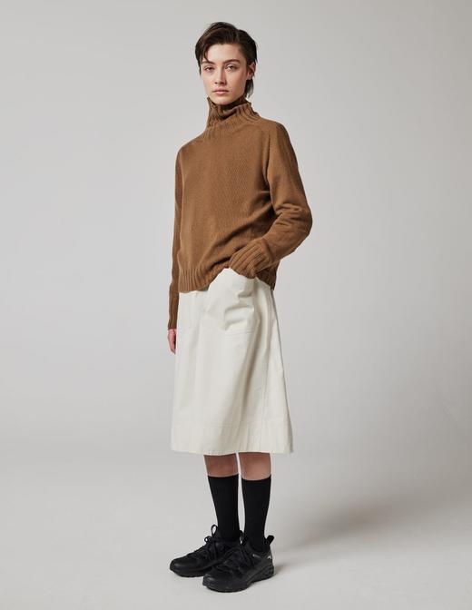 Margaret Howell 云杉绿/金褐色高领羊绒衫 商品图10