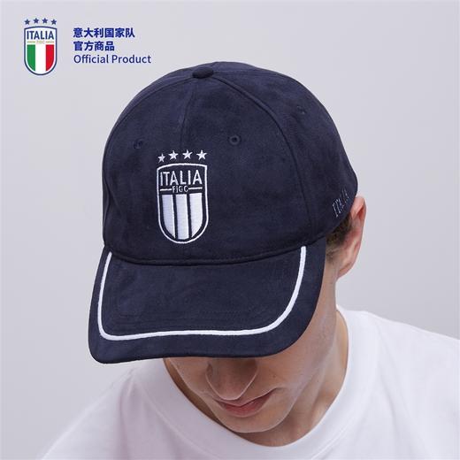意大利国家队官方商品 | 深蓝人造麂皮绒球迷棒球帽酷潮 商品图2