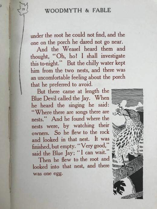 1905年 森林神话与寓言 作者亲绘精美书页与插图 漆布精装32开 商品图11