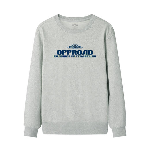 自由基地2023秋冬新款越野车穿越图案设计团队队服圆领毛圈卫衣 NMT-2060 商品图2