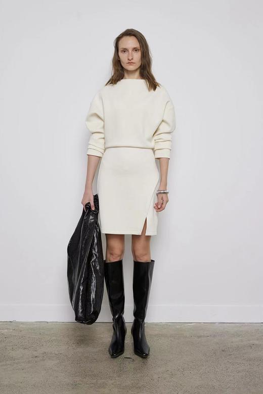 收腰立体棉条结构连衣裙 商品图0